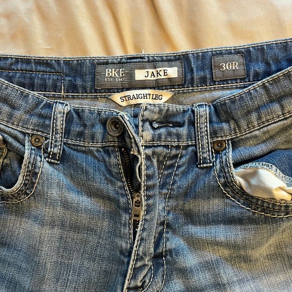 - BKE Mens Jeans - 30R - Jake - Straight Leg - Picture 4 of 11
